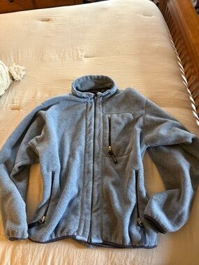 Patagonia Synchilla Light Blue Fleece Zip-Up Jacket
